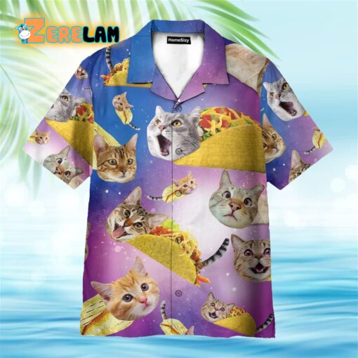 Taco Cat Funny Hawaiian Shirt