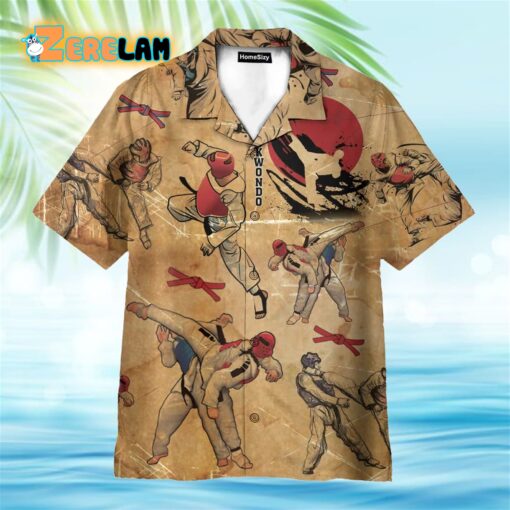 Taekwondo Fighting Korea Style Hawaiian Shirt