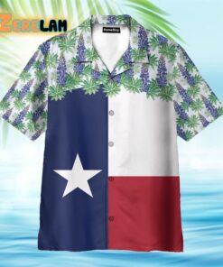 Texas Bluebonnet Flag Hawaiian Shirt
