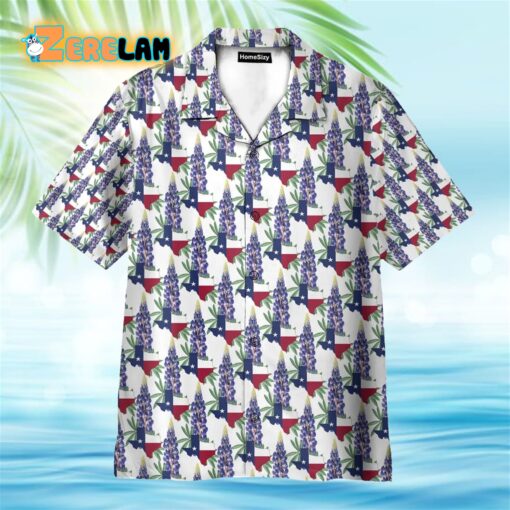 Texas Bluebonnet Hawaiian Shirt