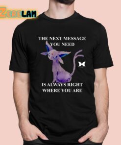 The Next Message You Need Is Always Right Where You Are Shirt 1 1
