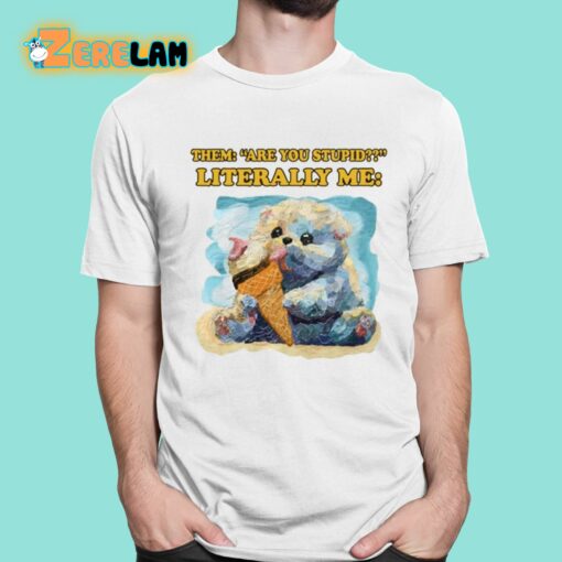 Them Are You Stupid Literally Me Shirt