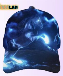 Thunder Horses Blue Lightning Adjustable Trucker Hat