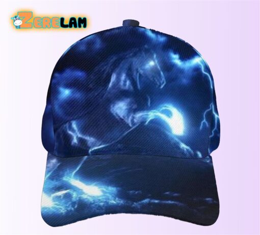 Thunder Horses Blue Lightning Adjustable Trucker Hat