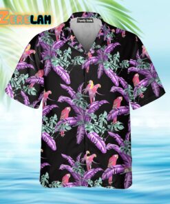 Tom Selleck Magnum Pi Jungle Bird Black Hawaii Shirt