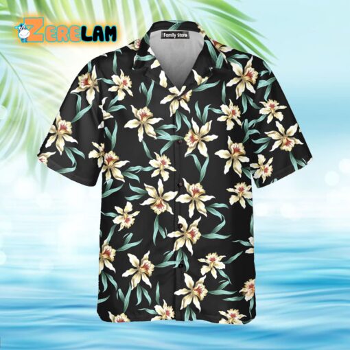 Tom Selleck Magnum Pi Star Orchid Flower Hawaii Shirt
