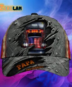 Trucker Papa The Legend 3D Hat