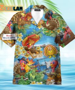 Turkey Happy Thanksgiving Hawaiian Shirt