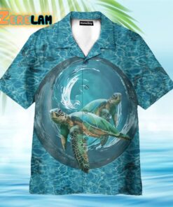 Turtles In The Ocean Hawaiian Shirt