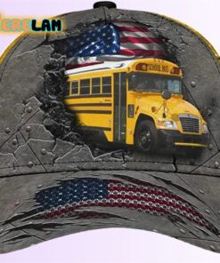 US School Bus Driver Metal Beautiful Hat