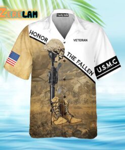 USMC Honor The Fallen Hawaiian Shirt