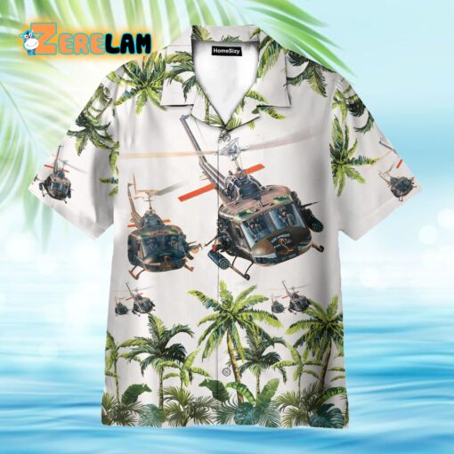 United States Army Huey Helicopter Hawaiian Shirt