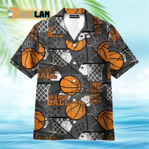 Vintage Basketball Hawaiian Shirt
