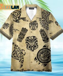 Vintage Tiki Tribal Hawaiian Shirt