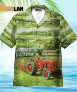 Vintage Tractor Hawaiian Shirt