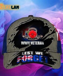 WWII Veteran Lest We Forget New Zealand Poppy Hat