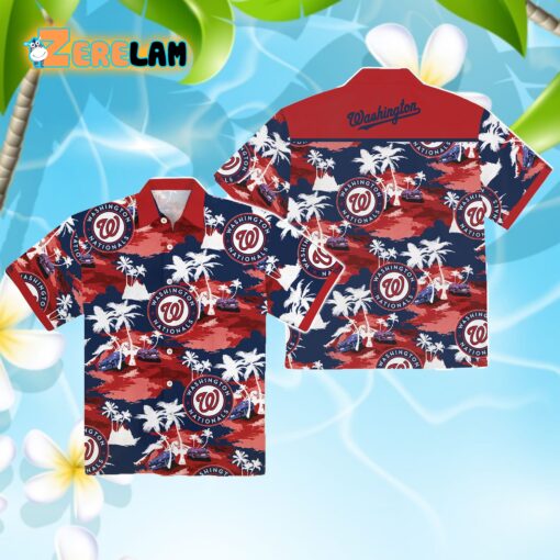 Washington Nationals Tropical Hawaiian Shirt