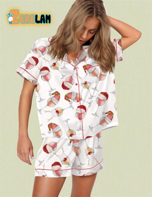 Wine Holiday Pajama Set