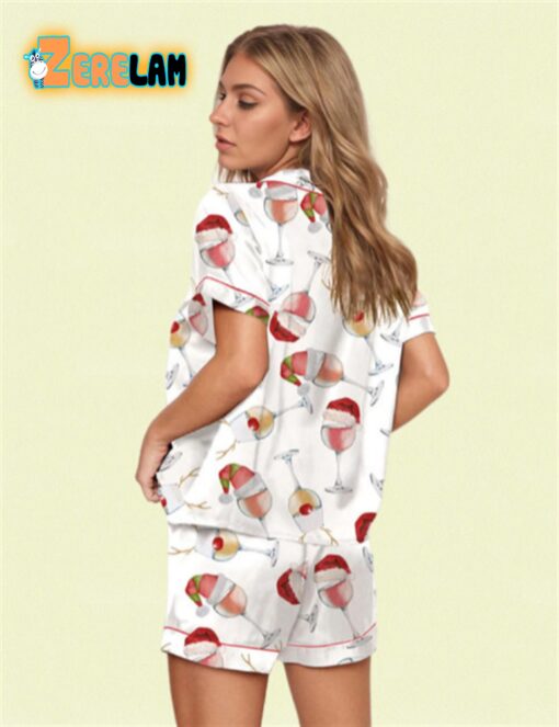 Wine Holiday Pajama Set