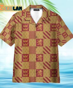 Wizard And Witch Gryffindor House Cosplay Hawaiian Shirt