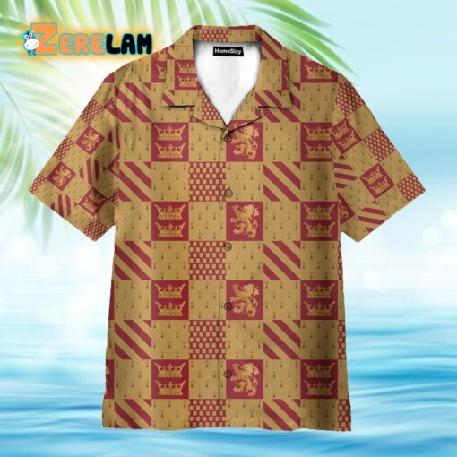 Wizard And Witch Gryffindor House Cosplay Hawaiian Shirt