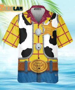 Woody movies Toy Story Denim Style Vest Dress Up Print Hawaiian Shirt