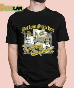 Yellow Stitches Fatman Pulls A Knife So I Guess Its Time To Leave Shirt 1 1