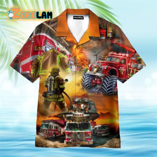 You’re The Fire In My Heart Firefighter Hawaiian Shirt