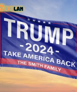 Custom Family Trump 2024 Take America Back Flag
