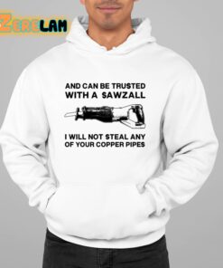 And Can Be Trusted With A Sawzall I Will Not Steal Any Of Your Copper Pipes Shirt 22 1