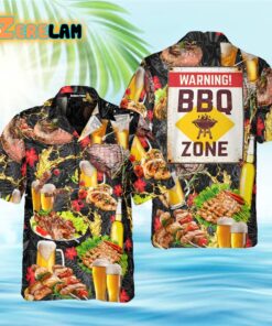 BBQ Warning BBQ Zone Hawaiian Shirt