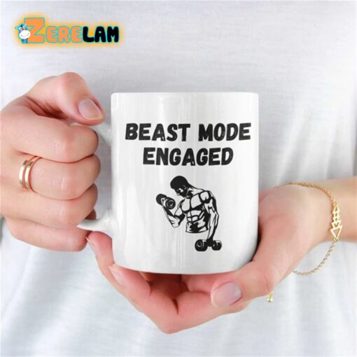 Beast Mode Engaged Gym Mug Father Day