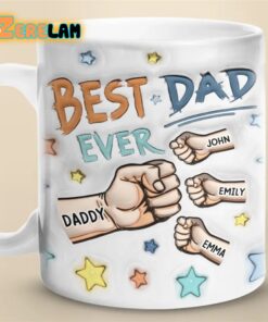 Best Dad Ever Hand Mug Father Day