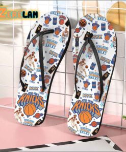 NY Knicks Pattern Summer Flip Flops