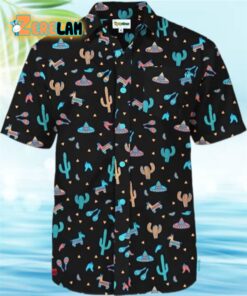 Black Midnight Fiesta Hawaiian Shirt