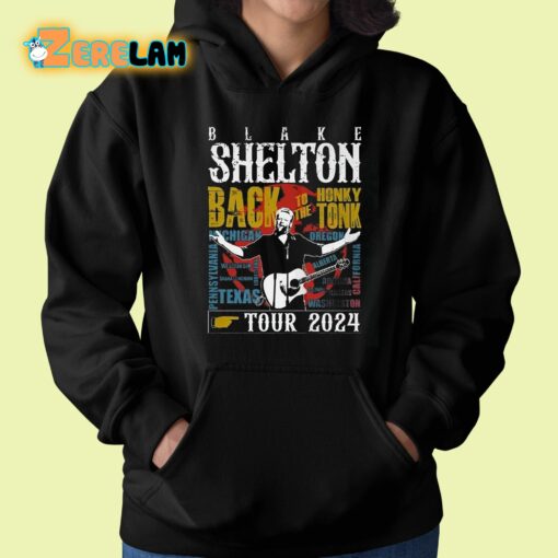 Blake Shelton Back To The Honky Tonk Tour 2024 Shirt