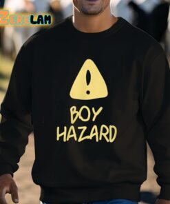 Boy Hazard Warn Sign Shirt 3 1