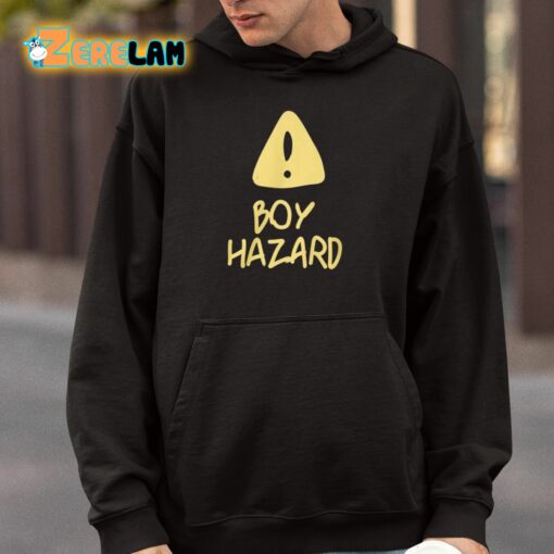 Boy Hazard Warn Sign Shirt