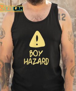 Boy Hazard Warn Sign Shirt 5 1