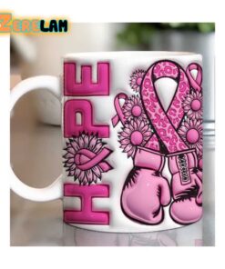 Breast Cancer With Boxing Gloves Inflated Mug