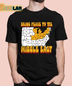 Bring Peace To The Middle East Usa Map Shirt