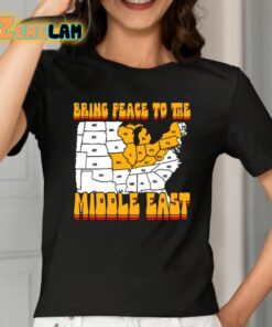 Bring Peace To The Middle East Usa Map Shirt 2 1