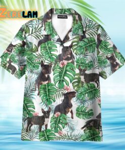 Bull Terrier Dog Tropical Plant Hawaiian Shirt