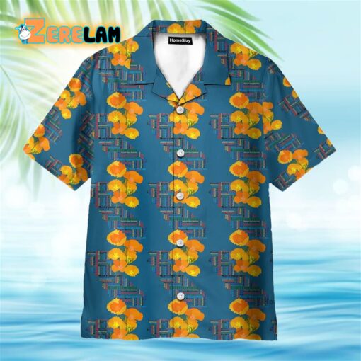 California Poppy Tropical Hawaiian Shirt