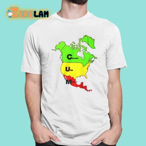 Canada Usa Mexico Map Shirt