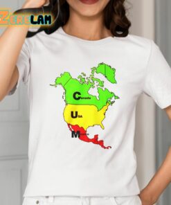 Canada Usa Mexico Map Shirt 2 1