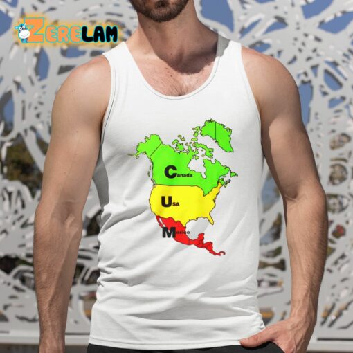 Canada Usa Mexico Map Shirt