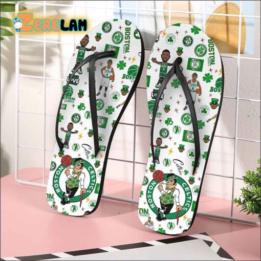 Celtics Basketball Flip Flops