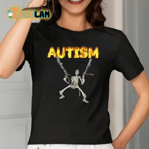 Cera Gibson Autism Skeleton Meme Shirt