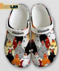 Chickens Clogs Crocs Custom Name